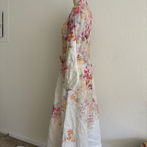 New Zimmermann Multicolor Floral Long Sleeve Dress - Picture 5 of 6